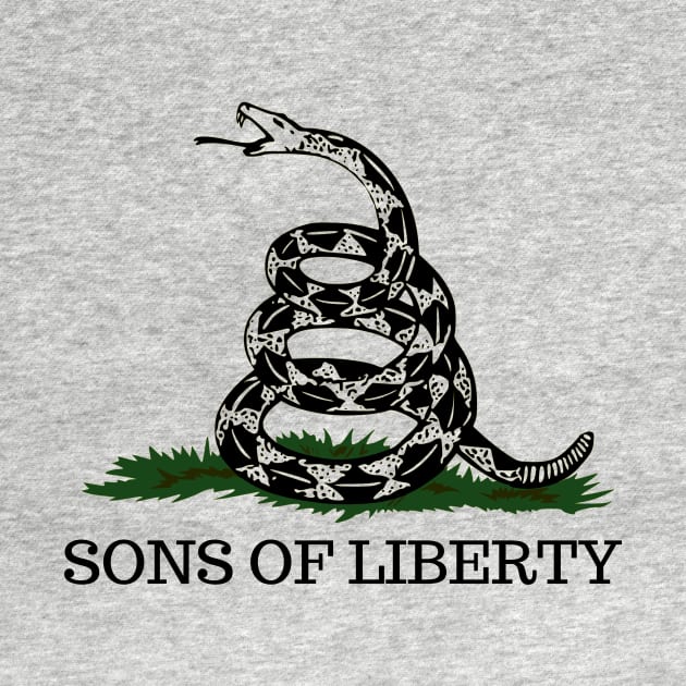 Sons of Liberty - Patriot Flag - Don't Tread on Me by Room Thirty Four